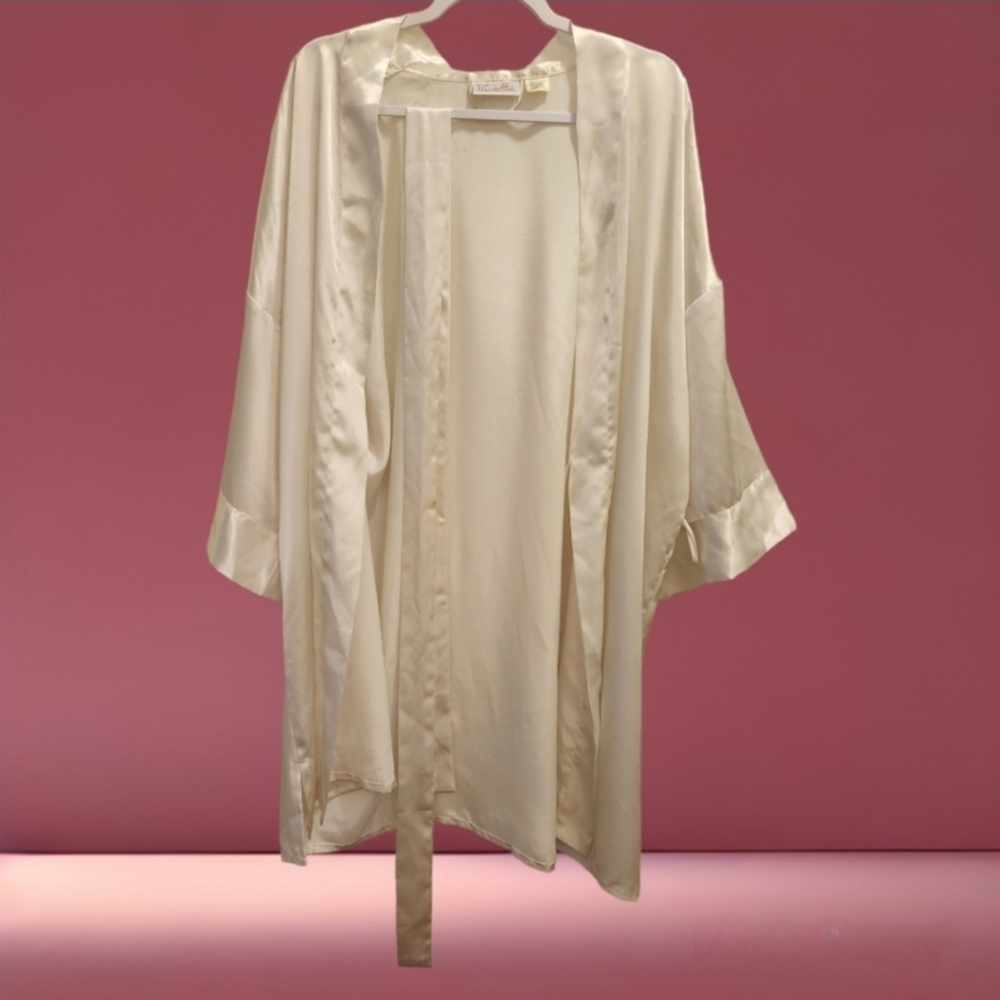 Satin robe - L